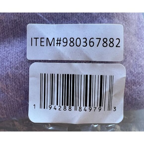 Vince Camuto Women's Ribbed Hem & Cuff Mock Neck Sweater Azalea Violet Large - Picture 9 of 9